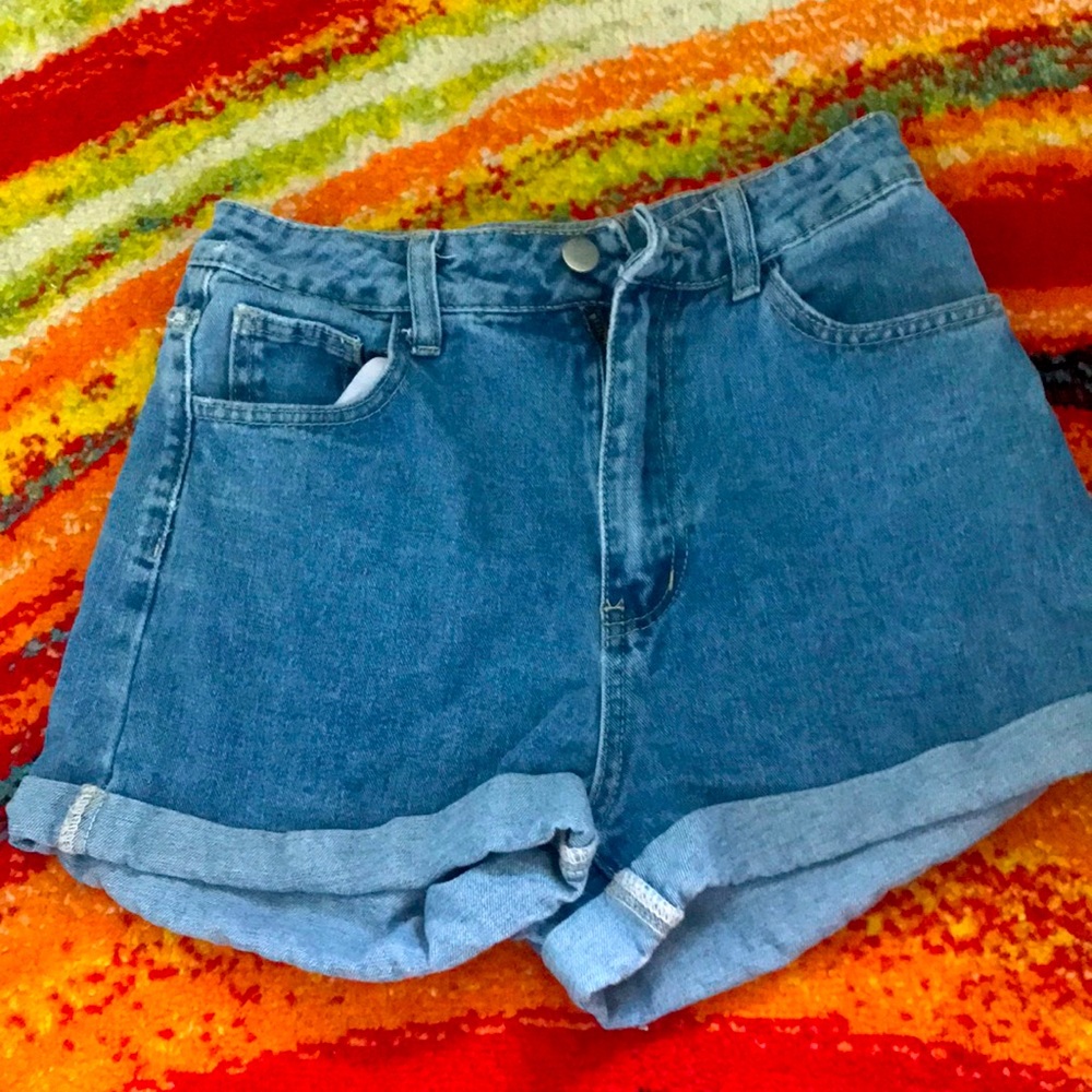 Mom Jean shorts, size 0, brand new high waist